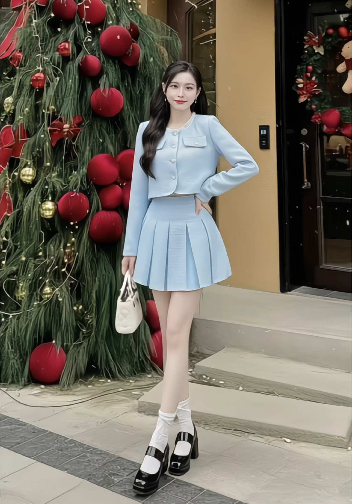 Set Váy Tiểu Thư Dáng Ngắn Xếp ly dạ , nhiều màu #setvaytieuthu #setvayxinh #setvayda #phoidoxinh #setvay 