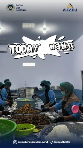 🍱 Today's Menu – SPPG Alfatih Pada hari Selasa, 1a November 2025 program Makan Siang Bergizi Gratis (MBG) di Kecamatan Karangpawitan sukses terlaksana dengan total 3203 porsi yang didistribusikan ke 15 sekolah dan 1 posyandu 👏 ✨ Menu MBG terdiri dari Nasi putih, ayam kecap, tahu sumedang, tumis pakcoy & jagung manis, dan buah pisang muli, Semoga menu yang dihidangkan bisa mencukupi kebutuhan gizi untuk membantu tumbuh kembang sekaligus menghadirkan senyum bahagia di wajah anak-anak kita tercinta  💙 👧👦 #MakanBergiziKu #makanbergizigratis #sppgkarangpawitangarut #badangizinasional #indonesiasehatdancerdas @badangizinasional.ri 