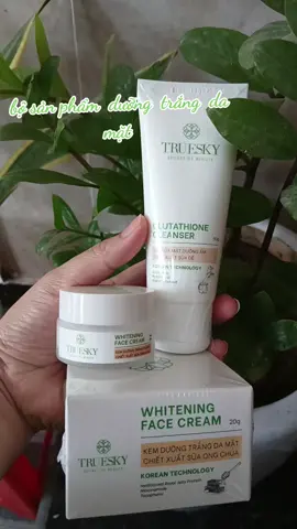 bộ sản phẩm  dưỡng  trắng  da mặt  Truesky gồm  1 kem dưỡng  da mặt  20g+1 sữa  rửa  mặt  dưỡng  ẩm #kem #duuong #da #mat #trueskyvietnam 