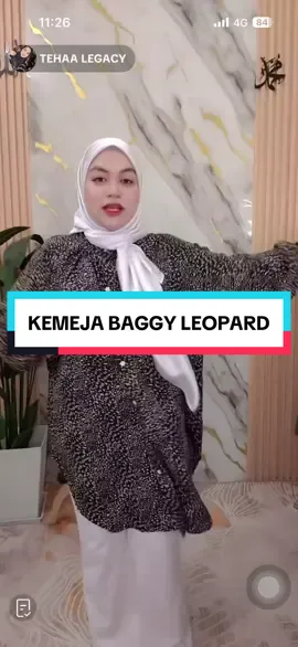 KEMEJA BAGGY LEOPARD #kemejabaggy #kemejaviral #fyppppppppppppppppppppppp #jomgrabsekarang #cantik 