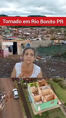 Ela levantou a bíblia e orou e o tornado não destruiu a sua casa. #livramento #tornado #chuvas #biblia #oracao 