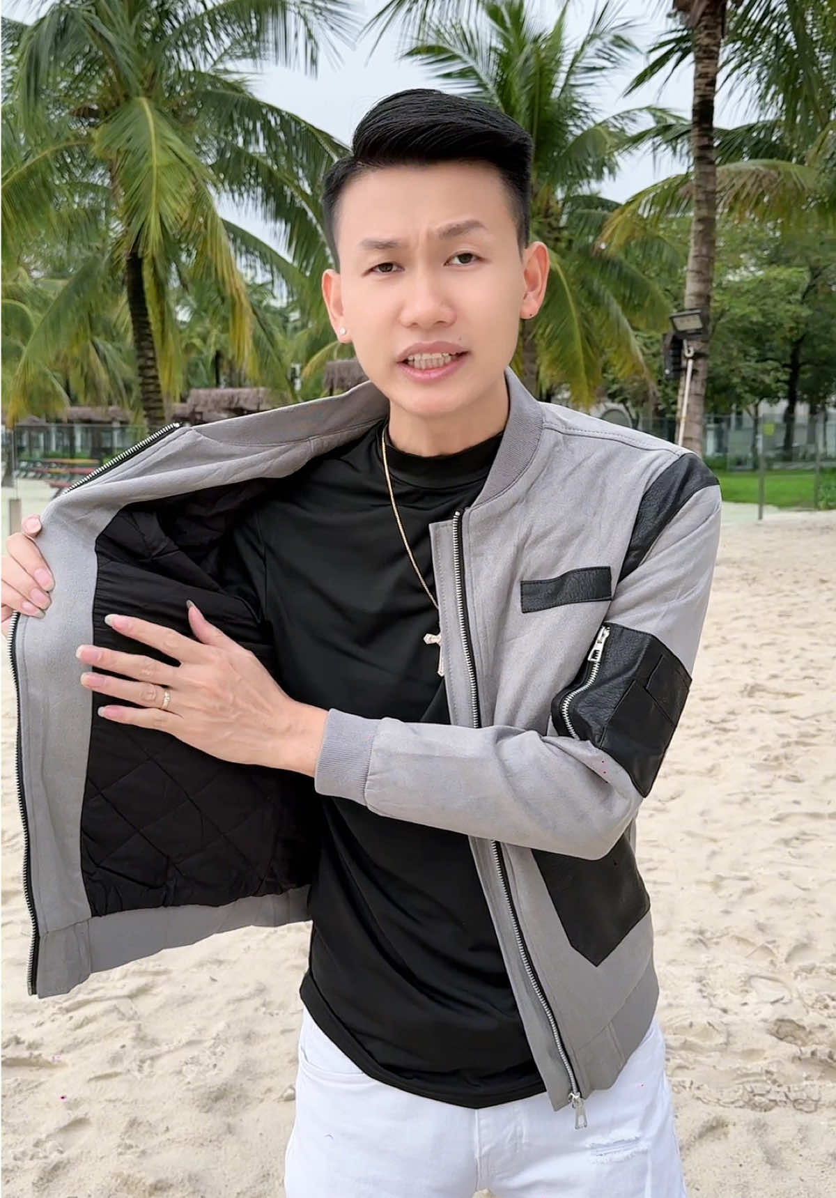 Áo khoác nam cổ bomber #duythuong #thoitrangnam #thoitrang #aokhoac #bomber 