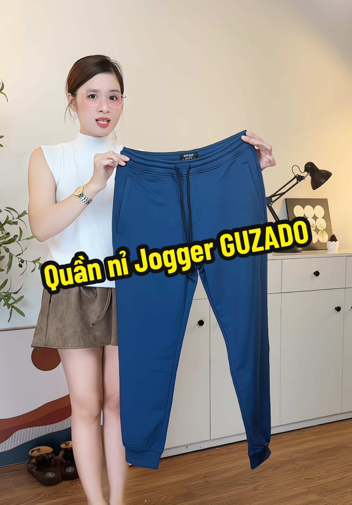 Quần nỉ jogger dày dăn - ko bám bụi - ko xù #GUZADO #phuongsongsinh #phuongvinguyen #quanni #jogger 