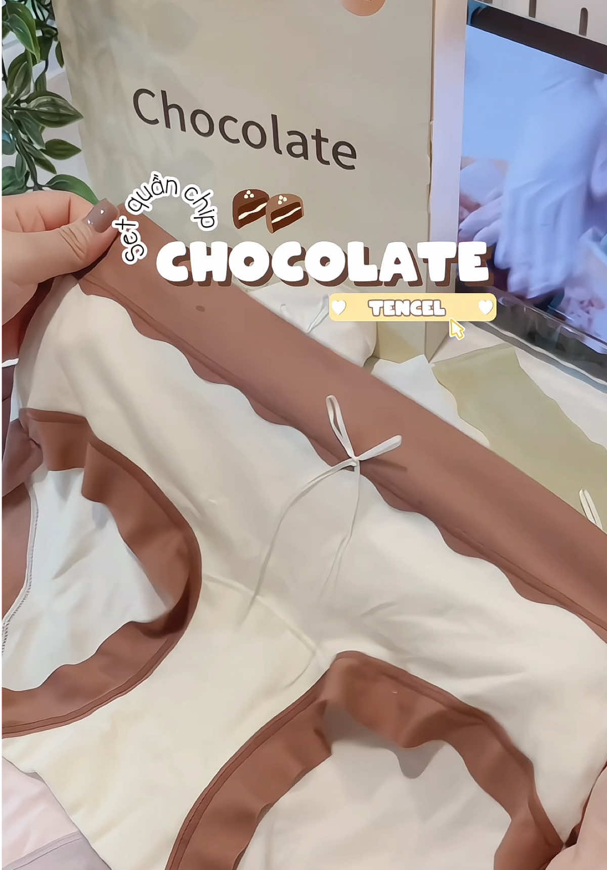 Ỏ set quần chip cưng xỉu luôn mấy bà ơi mà chất siêu mịn mướt luôn, đúng đáng đồng tiền ấy #quanchip #quanchipcaocap #quatangnguoiyeu #dolotnoiynu 