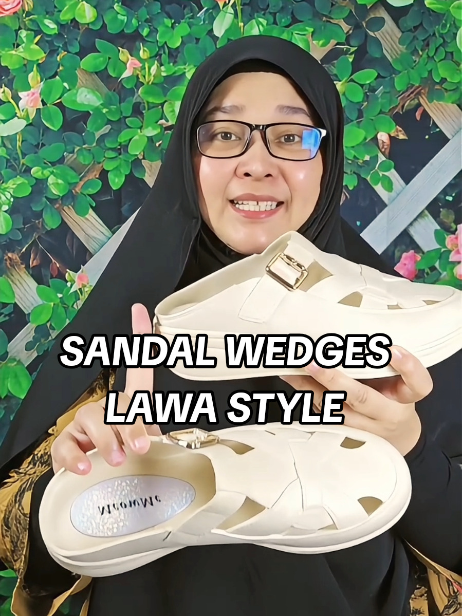 Replying to @salinainaa #sandalwanita #wedgesraya  #sandalraya #wedgescantik  #koreanstyle 