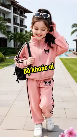 Set bộ áo khoác thể thao cho bé gái chất nỉ #thoitrangtreem #quanaotreem #setbonibongchobe #setbikhoacnichobegai #xuhuongtiktok  