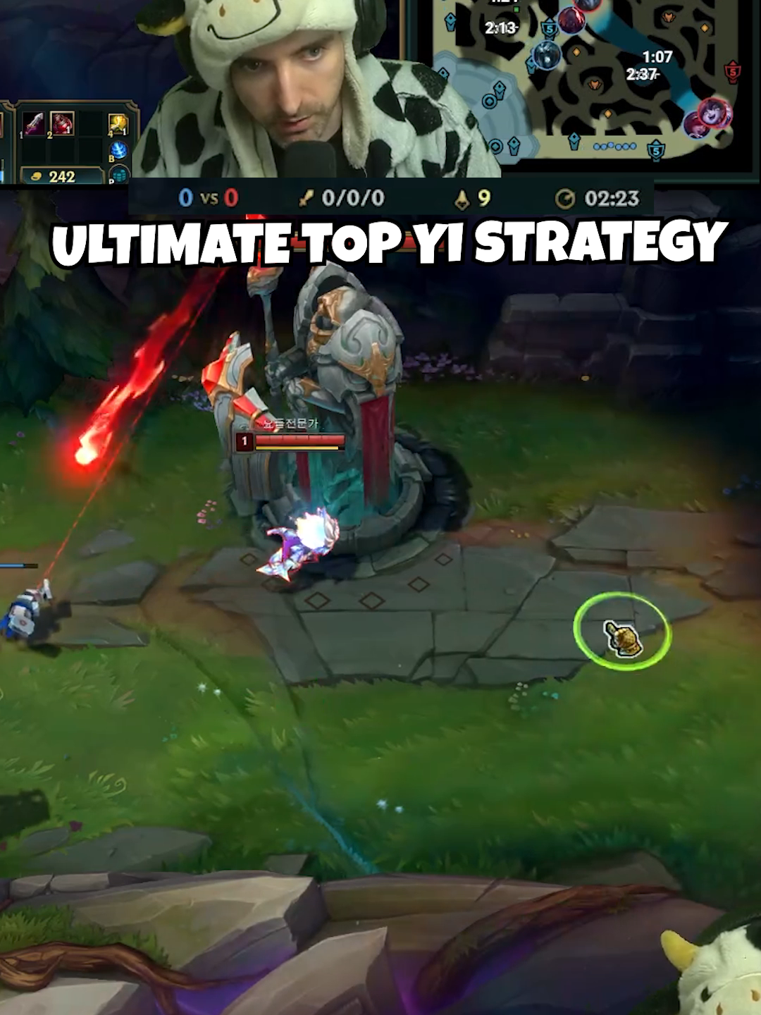 Take your Top Master Yi to the next level with this trick #leagueoflegends #leaguetok #leaguetiktok #masteryi #cowsep