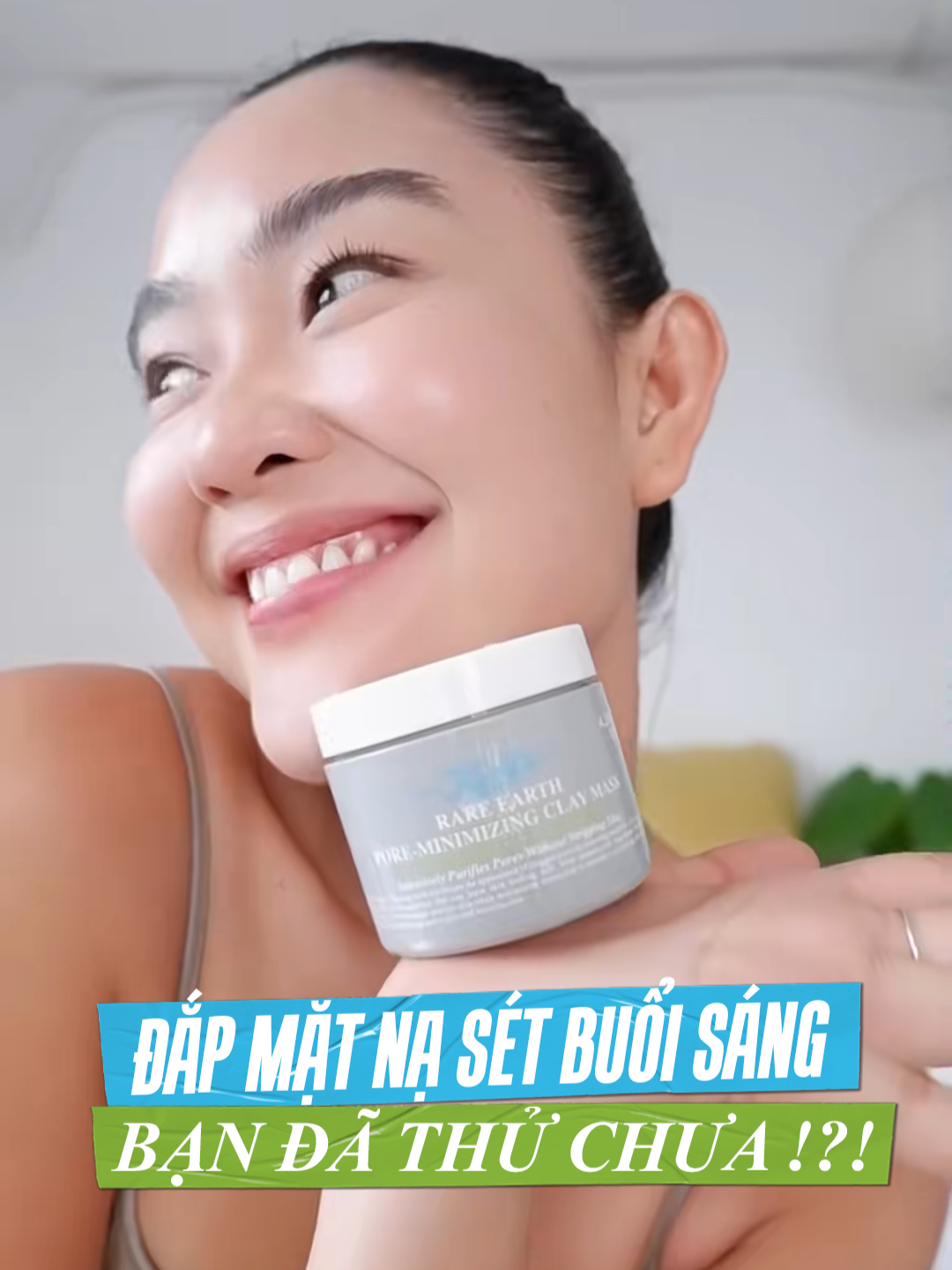 Đắp Mặt nạ Đất sét buổi sáng - Bạn đã thử chưa??? @bachlieen đã trải nghiệm và rất mê luôn đó!!! #KiehlsVietnam #MatnaDatset #CongThucCaiTien #GiamMunDauDen #ThuNhoLoChanLong