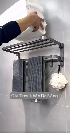 Giá Treo Khăn Treo Quần Áo Nhà Tắm Có Thể Gấp Gọn Chất Liệu Nhôm Cao Cấp#xuhuong #thinhhanh #giadungtienich 