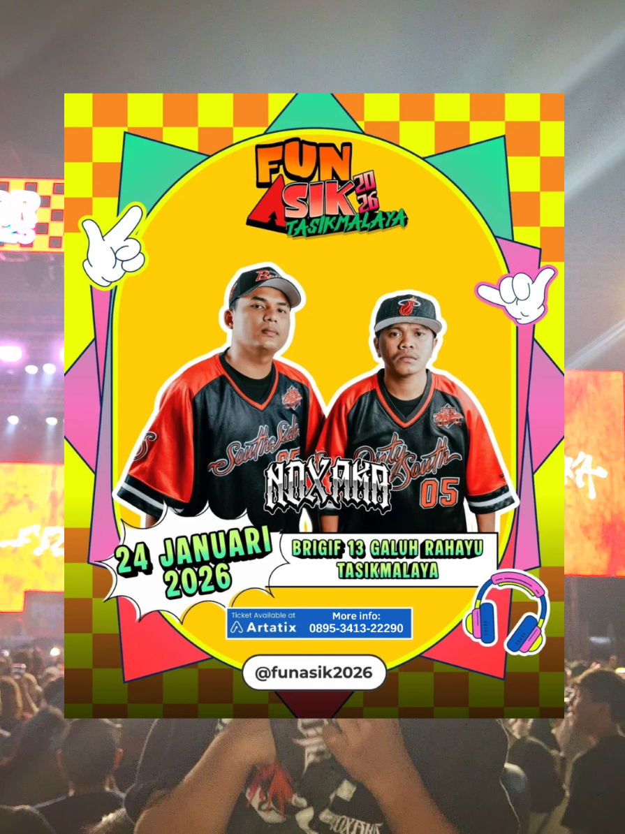 Tasik ambyarin lagi yokk 🔥🕺  24 Januari 2026  info tiket cek @artatix  #ndx #ndxaka #tasikmalaya #infokonser #fyp 