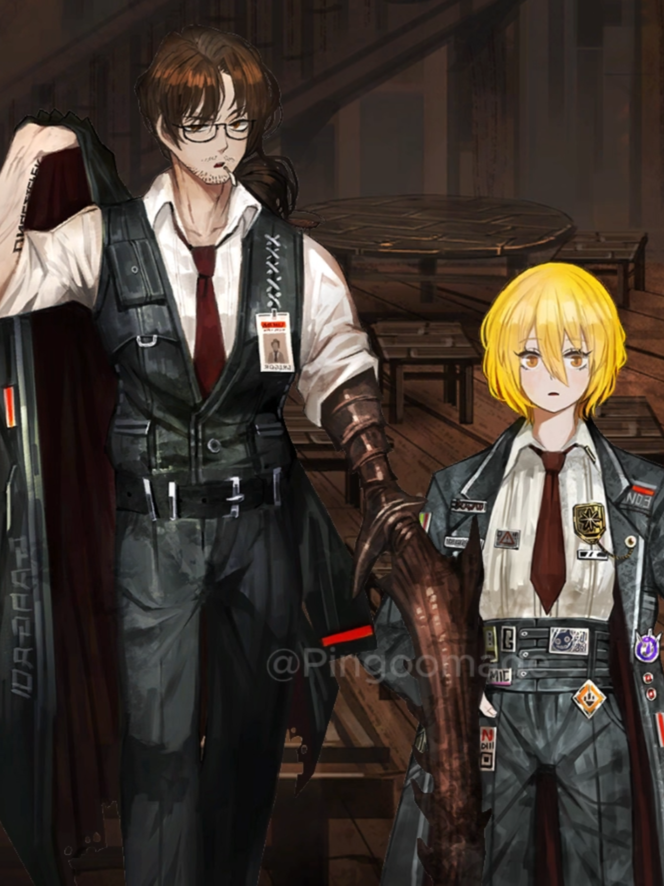 anything for the aleph ego i guess #LimbusCompany #ProjectMoon #fyp #libraryofruina #Gregor #Roland #Angela #Donquixote