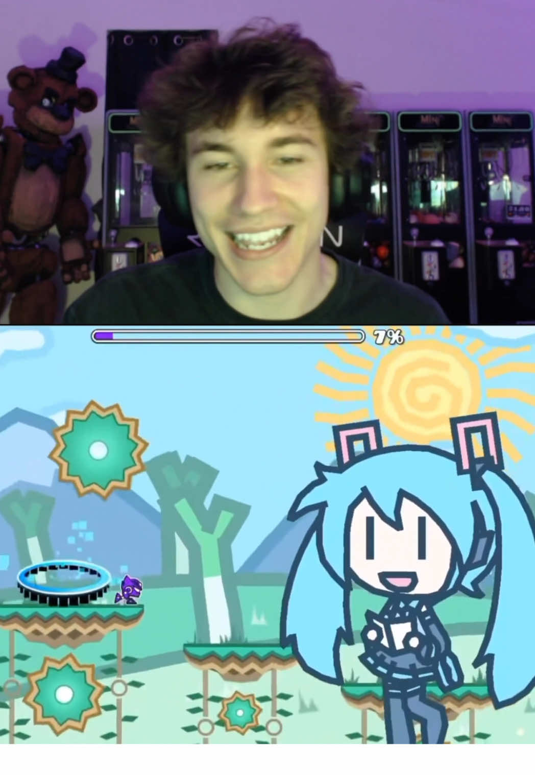 NEVER LISTENING TO MY CHAT AGAIN 😭 #fyp #foryou #geometrydash #miku 