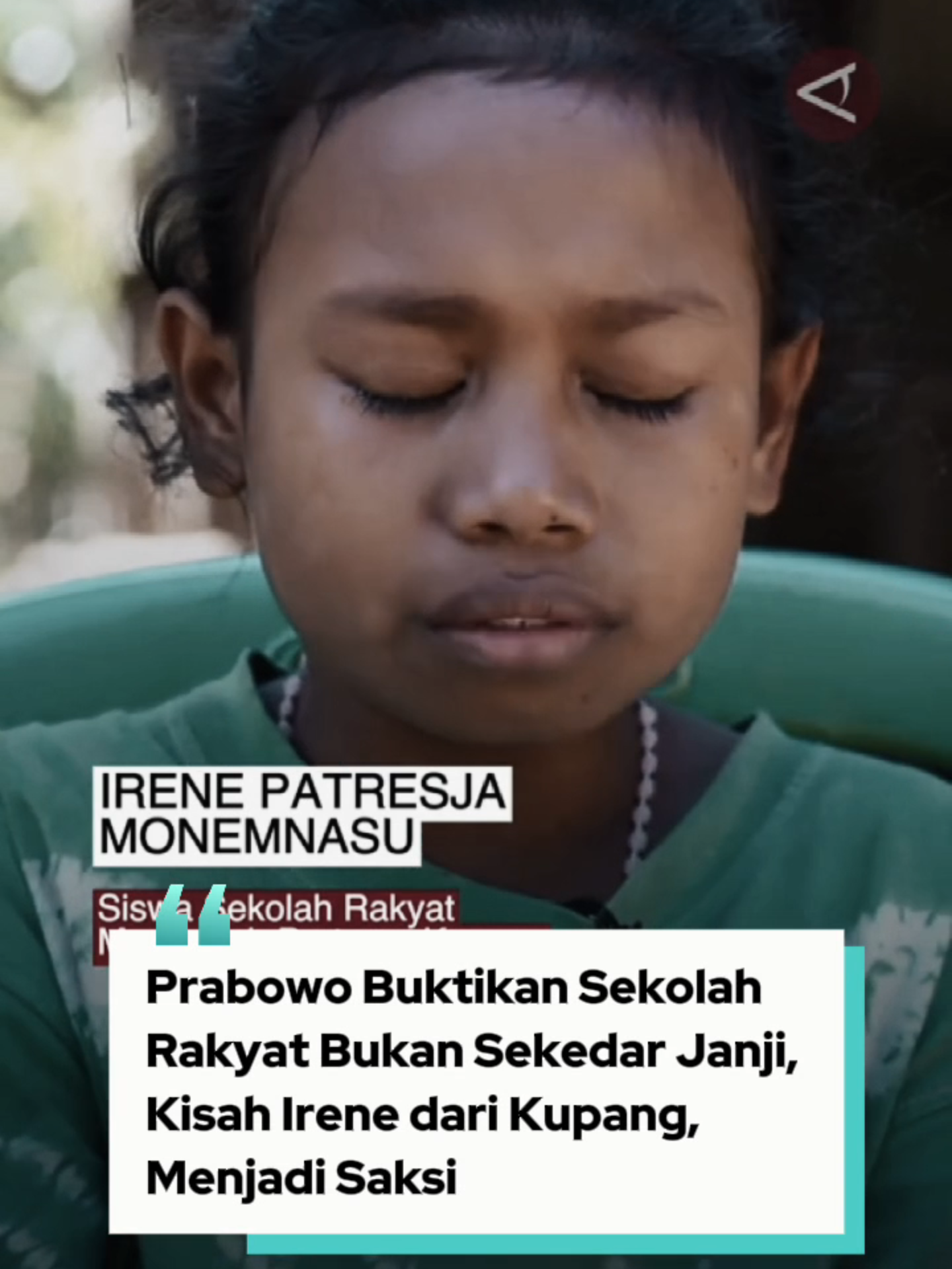 Prabowo Buktikan Sekolah Rakyat Bukan Sekedar Janji,  Kisah Irene dari Kupang, Menjadi saksi #VIRALLLLLL #PRABOWO #HARUSFYP #FYPAGE #KUPANG #SEKOLAHRAKYAT #sekolah #gratis