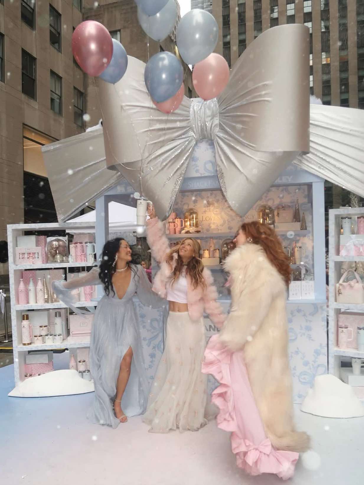 The dreamiest pop up in NYC 🎀✨❄️ Celebrating our LoveShackFancy X @Stanley Brand launch the best way we know how 💅 With a winter wonderland ofc 👀❄️🧊💕 T-2 Days until we go LIVE! Who’s excited!? #StanleyCup #stanley #loveshackfancy #nycpopup #stanleyxloveshackfancy 