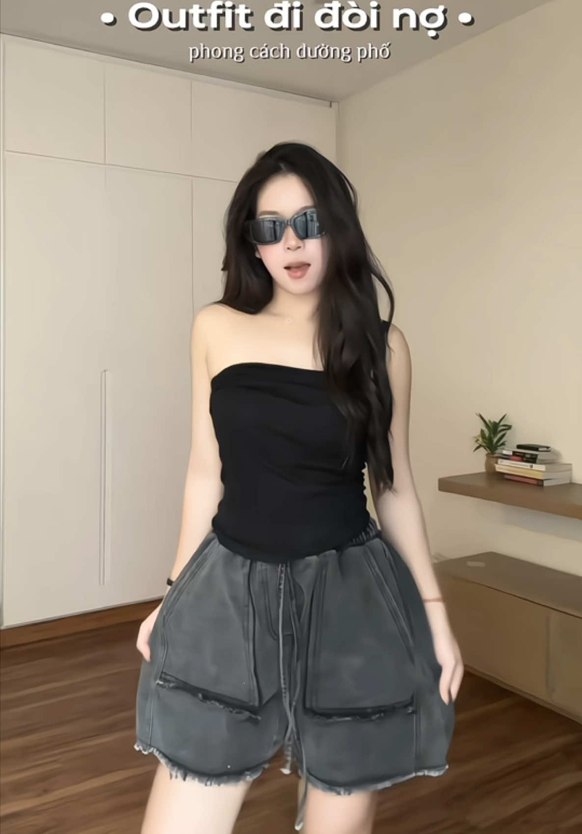 Đủ chiến để đi đòi nợ chưaa 🥹 #outfit #quanshort #denim #OOTD 