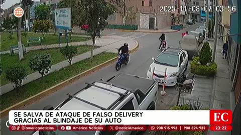 #EnVivo #EdiciónCentral  Un empresario se salvó de morir tras ser atacado a balazos por un falso delivery en Los Olivos. Logró escapar gracias a su auto blindado [Mira el noticiero completo y 100% GRATIS -Solo Perú- en tvGO] [Link en la BIO ↑]