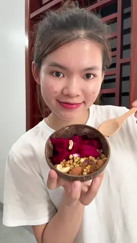 Bữa sáng 2 phút siu ngon siu dinh dưỡng nè các bác .#nhaxoaiiu #granola #giotnang #buasangdinhduong 