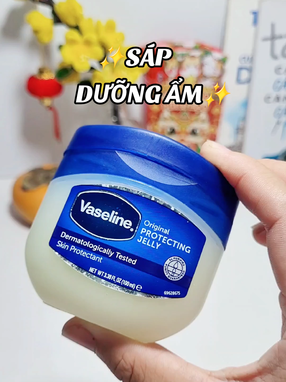 Sáp dưỡng ẩm Vaseline.#sapduongam #vaseline #xuhuong #skincare #bongbongreview 
