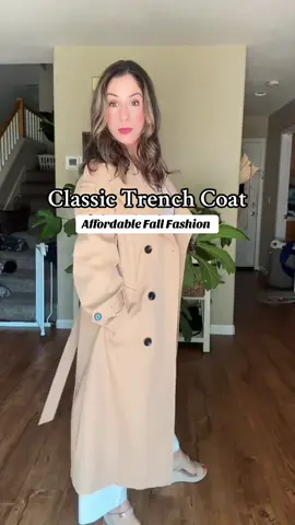 This oversized trench looks designer but feels made for everyday life. Effortless. Elegant. Timeless. #FallFashion #QuietLuxury  #trenchcoat   #tiktokshopblackfriday  #AffordableFashion