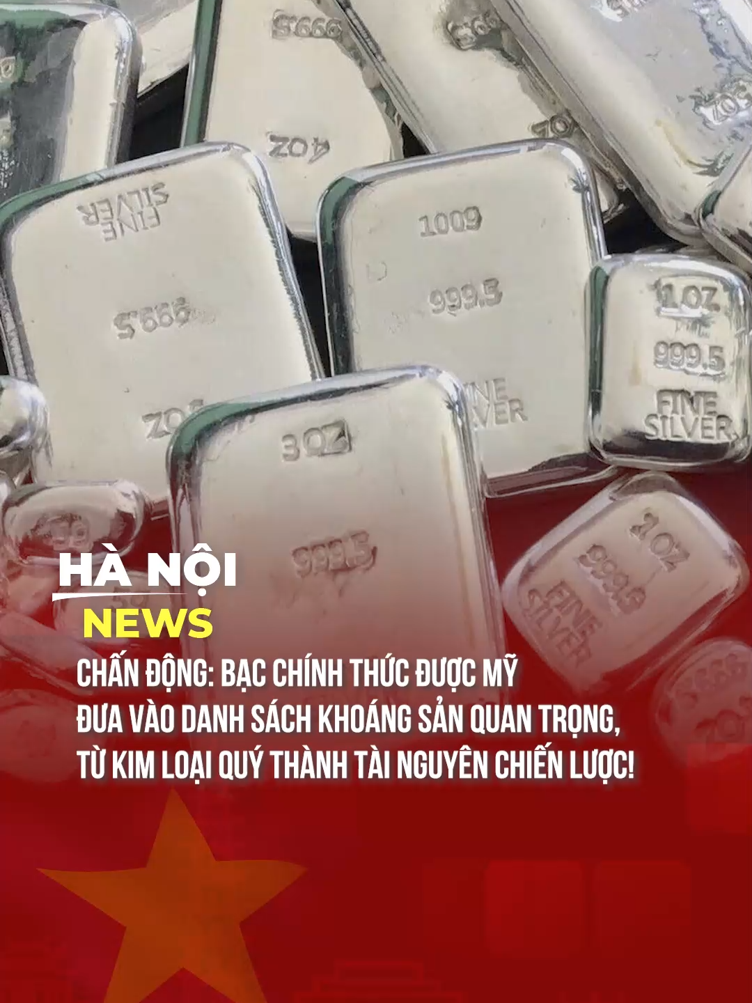 BẠC CHÍNH THỨC ĐƯỢC MỸ ĐƯA VÀO DANH SÁCH  KHOÁNG SẢN QUAN TRỌNG #theanh28 #tiktoknews #hanoinews