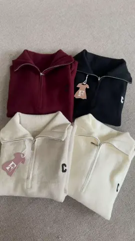 Sweatknit Half Zipper #promomakan1111 #cardiganzipper #sweaterknit #sweaterhalfzipper 