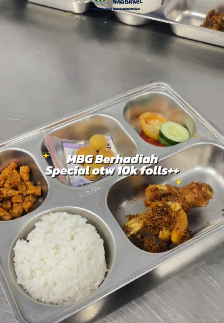 Ada yang dapet ga nihh😋🫣 Special Otw 10k Folls Instagram, kita kasih hadiah bagi yang beruntung 😉✨ Jangan lupa tag kita yaaa🫶 @badangizinasional.ri @gerindra  #sppgcimurah #tiktok #mbg #fyp #bgn 