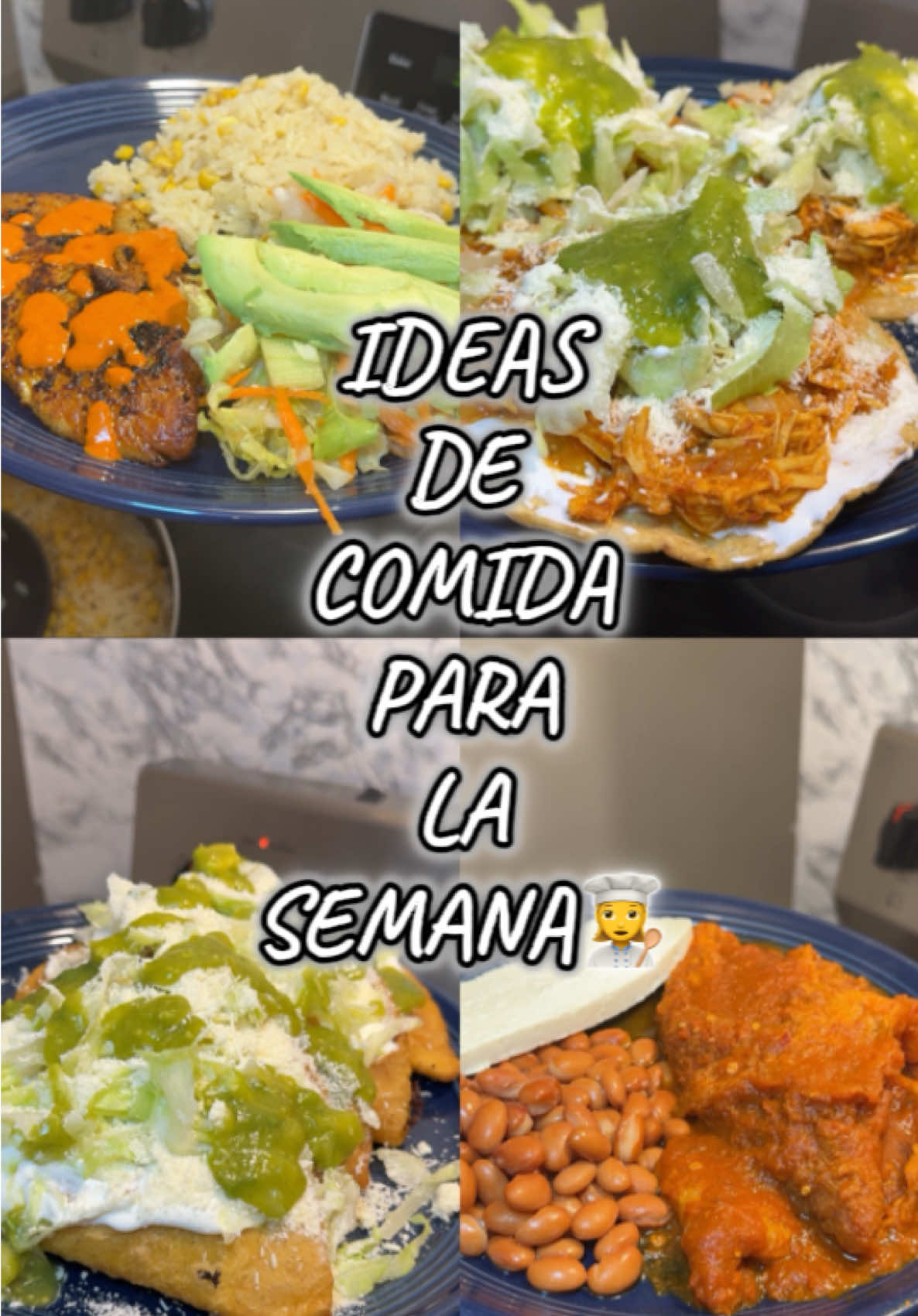IDEAS DE COMIDA PARA LA SEMANA.👩‍🍳 #ideasdecomida #comida #EasyRecipe #recetas #DinnerIdeas 