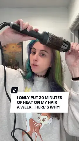 I only put 30 minutes of heat on my hair a week and this @wavytalkofficial thermal brush cuts that time down by a third! #blowout #blackfriday #blackfridaysale #tiktokshopblackfriday #wavytalk 