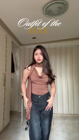 outfit of the day with this brown tone sexy top 🤎🧸 check yellow basket #OOTD #outfit #outfitideas #fitinspo 