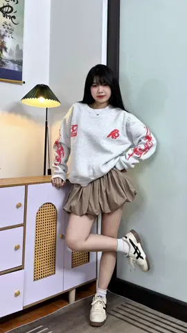 Áo nỉ sweater nhà K.BO hình in nổi #fpy #reviewquanao #aoni #aosweater #kbo 