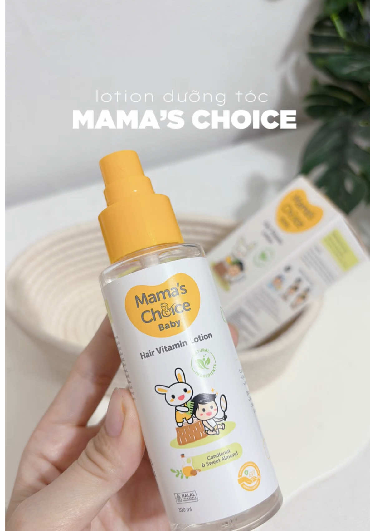 Để con có 1 mái tóc khỏe bóng mượt mẹ nhớ chăm thật tốt & nhớ kết hợp thêm Mama choice nhe   #mamaschoicevn #onelessworry #mebau #mebimsua