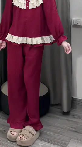 Sammy Bộ Mặc Nhà Cổ Bèo Ren Kép Chất Liệu Đũi Vân Mây Mềm Đẹp Họạ Tiết Xinh Xắn #setdonu #setdodep #setdoxinh #dobonu #bonguxinh 