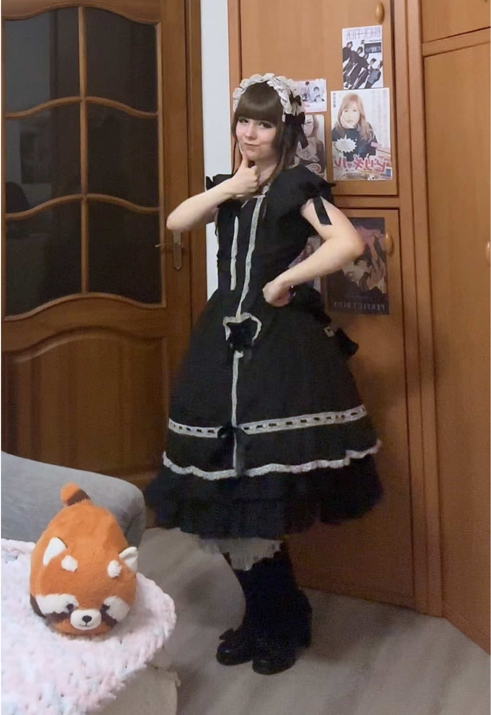 Honey~ This dress is still big on me but I’ll fix it later 🤞 #dance #jfashion #cute #kara #kpop 