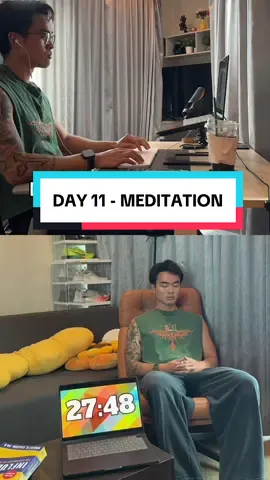 DAY 11 / 30 - เดี๋ยวนี้ทุกวันผม look forward ที่จะได้นั่งสมาธิแล้วครับ #meditate #meditation #meditationchallenge #mindfulness #นั่งสมาธิ 