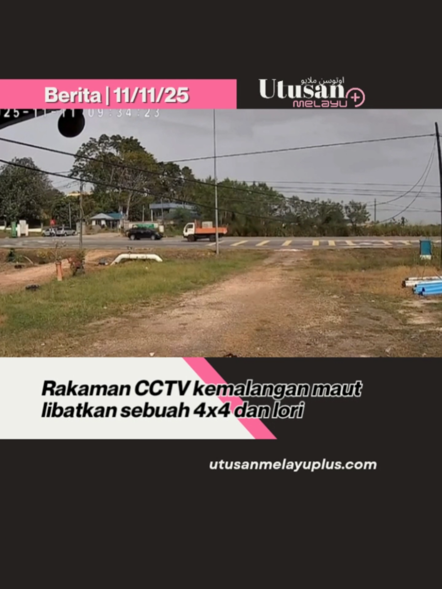 Lokasi di Jalan Ayer Hitam - Kluang depan UK Farm Agro jam 9.34 pagi. Video Awam: DM Kredit. #beritatiktok #fyp #eksiden #kluang #4x4 