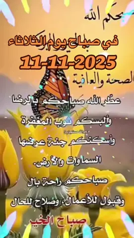 #دعاء في صباح يوم الثلاثاء#11 11#2025#صباح_الخير#🤲🤲🕋🕋🤲🤲