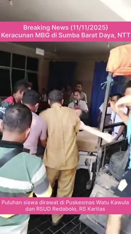 Keracunan MBG hari ini pada siswa SMA Manda Elu, Sumba Barat Daya, NTT. Mereka dirawat di Puskesmas Watu Kawula, RSUD Redabolo, dan RS Karitas. #mbg #keracunanmbg #jangkauanluas 