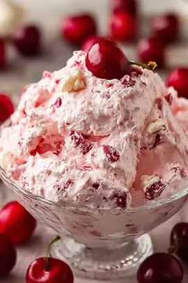 Easy Peasy Cherry Cheesecake Fluff #yammi #cheesecake #pie #baking #Recipe 