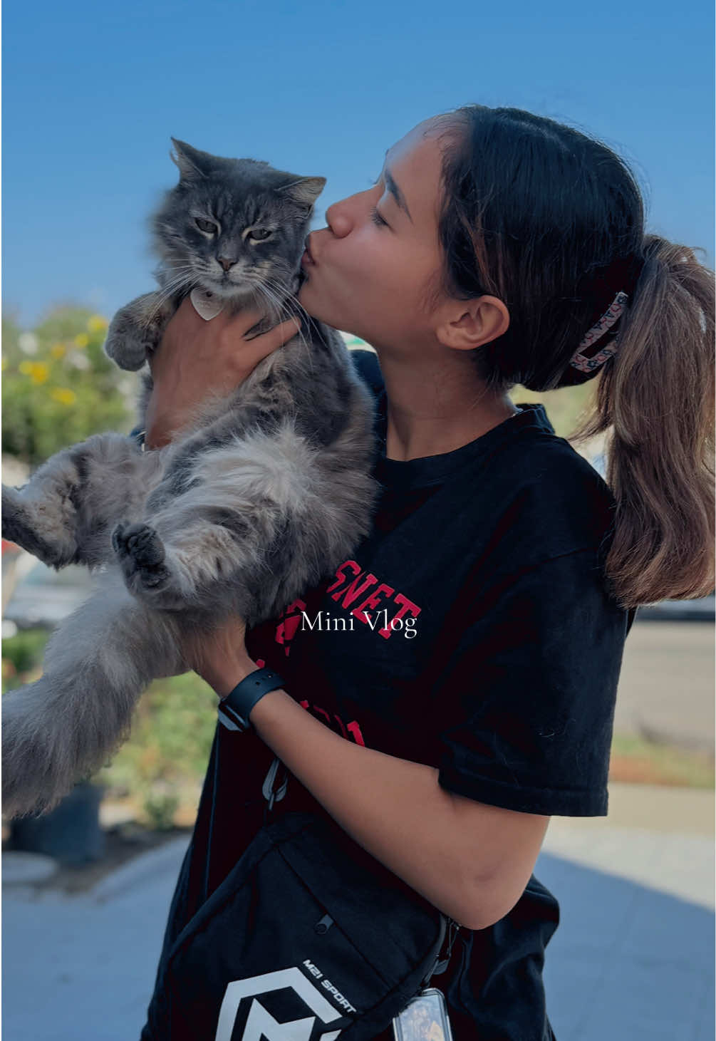 🩶 get your M21 crossbody bags by the way!!! #fyp #m21sportcollections #kittylover #minivlogs 