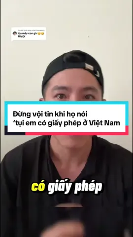 Trả lời @Phucrendy  Đừng vội tin khi họ nói ‘tụi em có giấy phép ở Việt Nam #wefi #saigoncapital #daocoin #news 