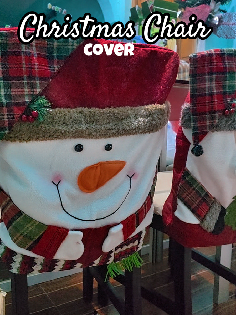 High quality Christmas Chair Cover. Bagay na Bagay pang decor sa dining chairs ngaung Christmas season! 🎅🎄😍 #christmasdecor #chaircover #christmaschaircovers #diningchaircover #fyp 