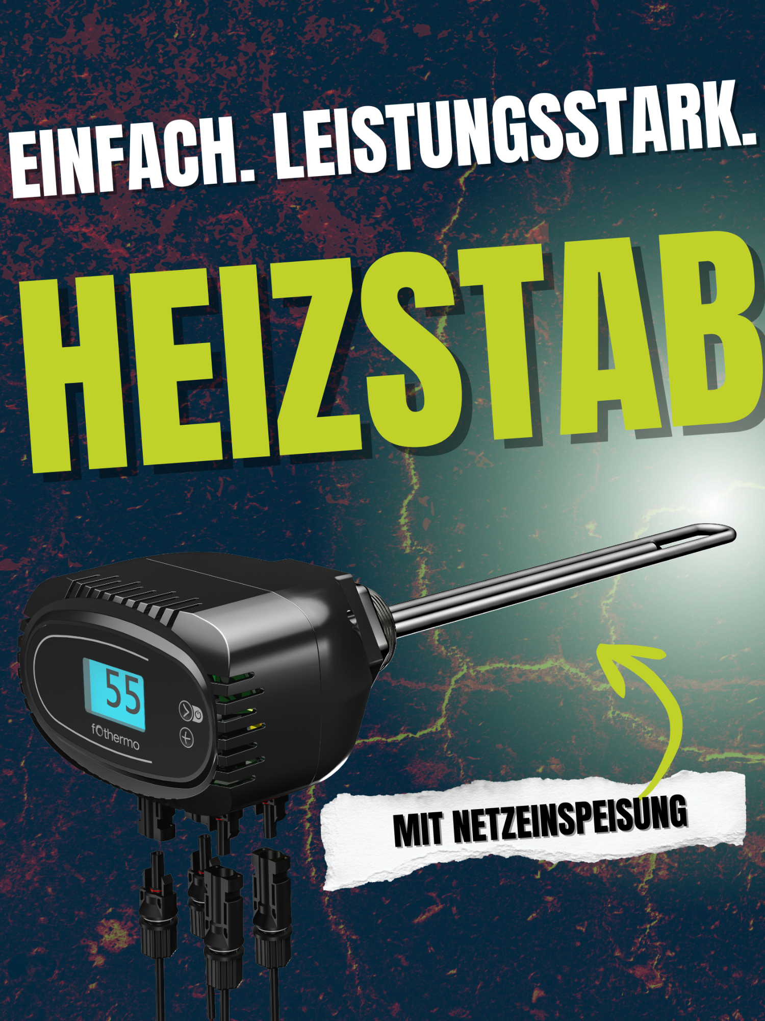 1.000 Watt Solarheizstab von fothermo – Warmwasser mit Sonnenenergie erzeugen! In diesem Video stellen wir Ihnen unseren innovativen 1.000 Watt Solarheizstab vor – die ideale Lösung, um Ihre Warmwasserkosten einfach zu senken.  Der Solarheizstab ist Leistungsstark und dank effizienter Technologie auch innerhalb weniger Jahre sehr wirtschaftlich.  🛠️ Produkt-Highlights: ✅ Bis zu 3.000 Wp PV-Leistung anschließbar ✅ 0–1.000 Watt stufenlose Heizleistung mit MPP-Tracker ✅ Überschussnutzung per Mikro-Wechselrichter ✅ Plug & Play Installation ohne Elektriker (unter 50 V) ✅ Anmeldefrei dank Inselbetrieb ✅ Ideal zum Nachrüsten bestehender Boiler mit G 1 ½ Zoll Gewinde ✅ Made in Germany 💡 Anwendungsbereiche: Einfamilienhäuser Ergänzung zu bestehenden Heizsystemen (Gas, Öl, Pellet, Wärmepumpe) Kombination Micro PV Wechselrichter Unterstützung der Wärmepumpe 📈 Wirtschaftlichkeit & Förderung: Der Solarheizstab amortisiert sich in wenigen Jahren – dank kostenloser Sonnenenergie und minimaler Betriebskosten. 📩 Mehr Infos oder Beratung? Besuche uns auf: https://www.fothermo.com Oder schreibe uns an: 📧 info@fothermo.com #Solarheizstab #Photovoltaik #Warmwasser #Energiesparen #fothermo #Nachhaltigkeit #ErneuerbareEnergien #Solarenergie #Überschussstrom #HeizkostenSparen #PlugAndPlay #Inselanlage #1kWSolarheizstab