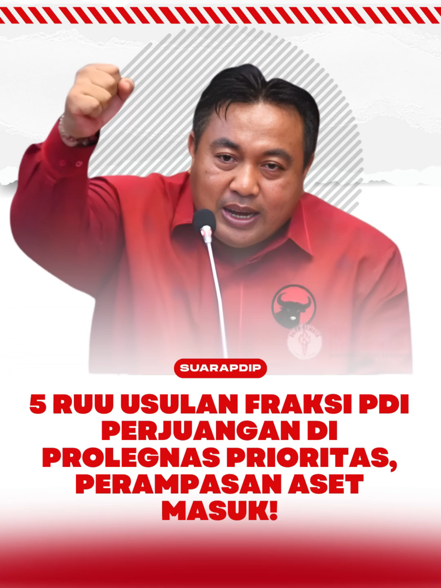 Breaking news!!! Ini 5 RUU usulan DPR RI Fraksi PDI Perjuangan di Prolegnas yg masuk prioritas, Perampasan Aset masuk! #pdip #pdiperjuangan #pdiperjuangan🇲🇨 #fypp #viral