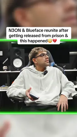 N3ON & Blueface reunite after getting released from prison & this happened😳💔 #n3on #n3onclips #blueface #usa #fyp 