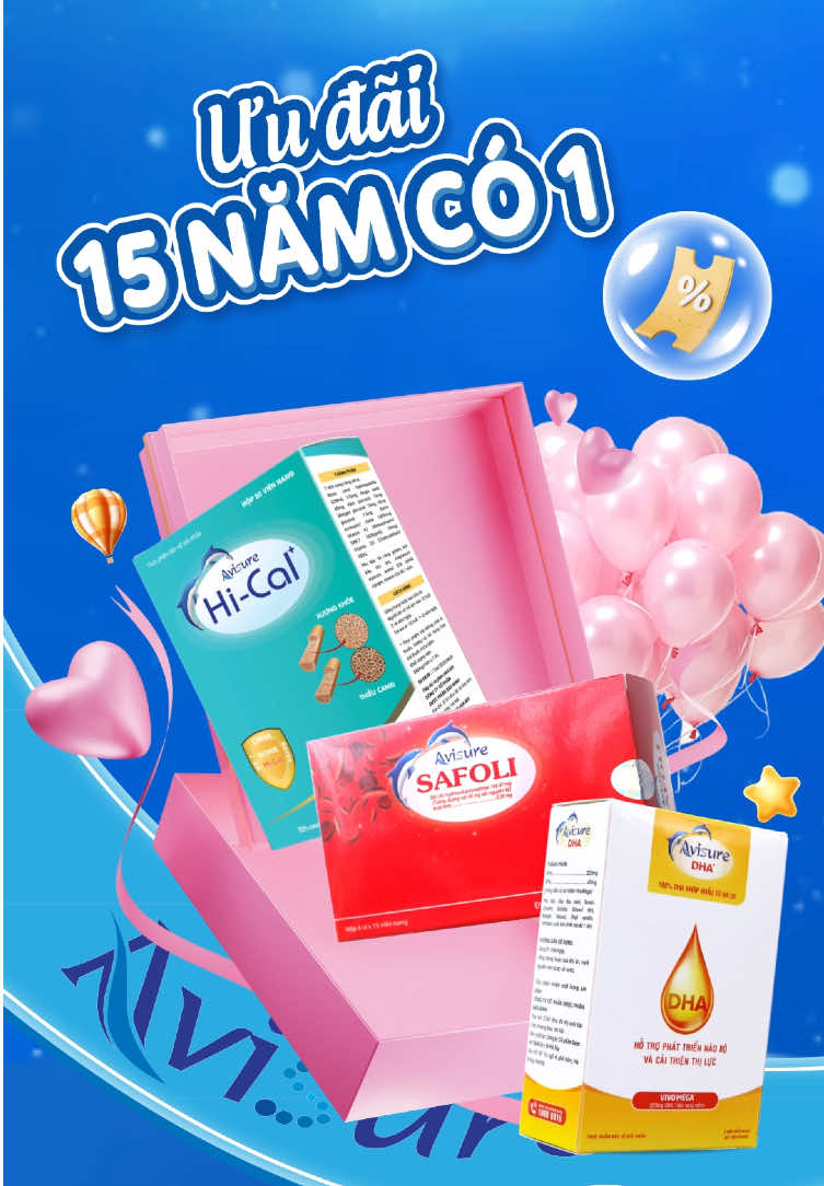 10000 hộp DHA bầu xuất kho tri ân khách hàng tin tưởng Avisure trong suốt 15 năm. Mua Canxi Sắt tặng DHA- duy nhất tháng sinh nhật này. Nhanh tay nha mom! #avisure #avisure15namvuontam #sale #sinhnhat #mebau 