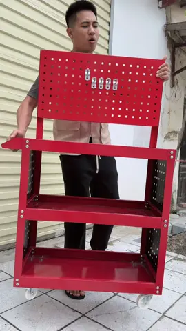 Xe đẩy dụng cụ đồ nghề sửa chữa 3 tầng #xedaydedo 