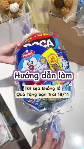 Hướng dẫn là: TÚI KẸO KHỔNG LỒ - Quà tặng bạn trai 19/11 #moeaccessories #MoeTpVinh #phukienquatang #19thang11 #viral 