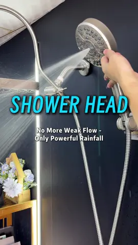 Feel shower-rain bliss every single morning! #RainShowerSet #BathroomRefresh #SpaAtHome #SmartUpgrade
