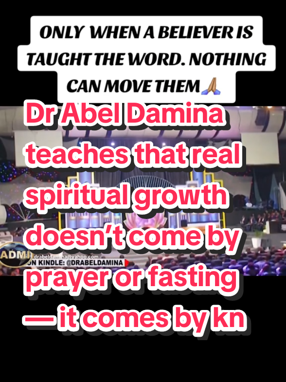 Dr Abel Damina teaches that real spiritual growth doesn’t come by prayer or fasting — it comes by knowledge. 📖 When your mind is renewed by the Word, transformation happens naturally. Growth is not trying to become; it’s realizing who you already are in Christ. 🔥 #DrAbelDamina #AbelDamina