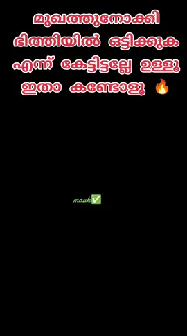 മുഖത്തുനോക്കി ഭിത്തിയിൽ ഒട്ടിക്കുക എന്ന് കേട്ടിട്ടല്ലേ ഉള്ളൂ ഇതാ കണ്ടോളൂ🔥🔥